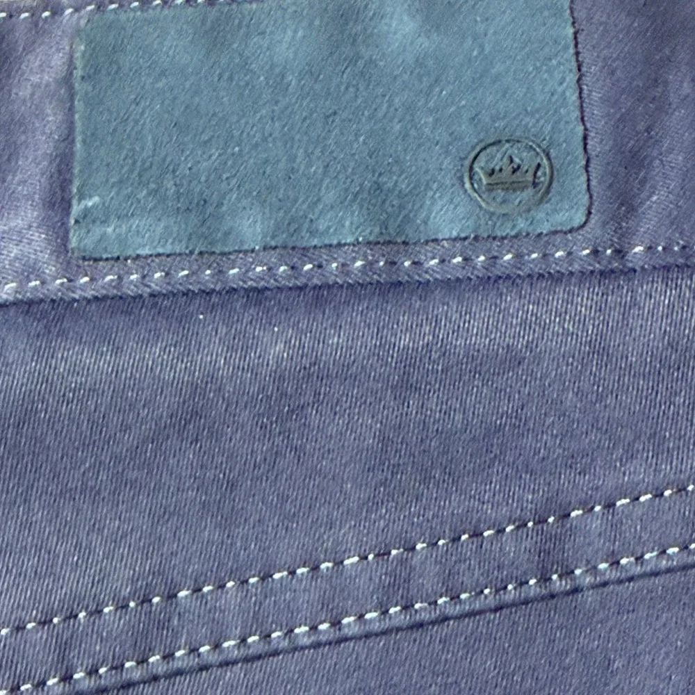 Peter Millar Men Navy Blue Performance 5-Pocket Pants 38x32 Straight Leg Preppy